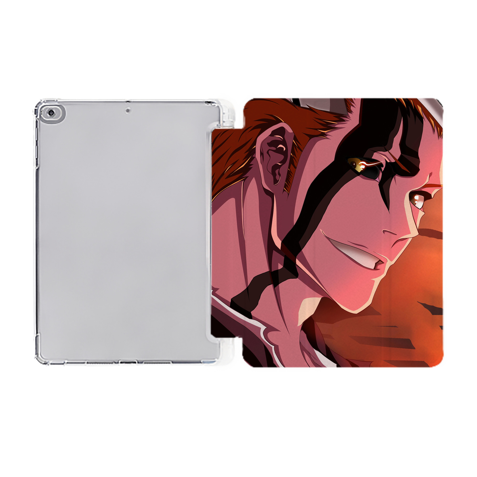 （画像用） ブリーチ BLEACH IPad ケース ペン収納付き 三つ折りスタンド PUレザー×シリコン 対応機種9.5/10.5/10.9インチ